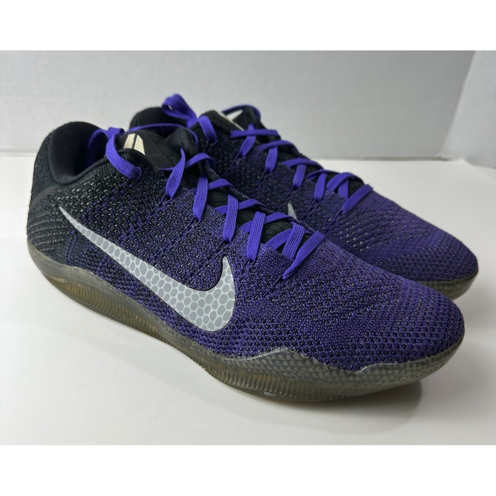 Nike Kobe 11 Elite Low Eulogy Hyper Grape Basketball Shoes Men's Size 10.5